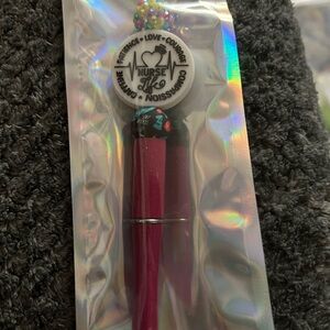 Nurse Life Pink Pen Set with Decorative Top